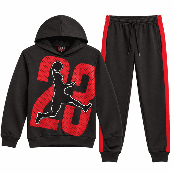 Quad Seven Boys Jogger Set 2 Piece Pullover Fleece Hoodie and Joggers Sweatpants for Boys
