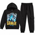 thumbnail image 1 of Quad Seven Boys Jogger Set 2 Piece Pullover Fleece Hoodie and Joggers Sweatpants for Boys, 1 of 7