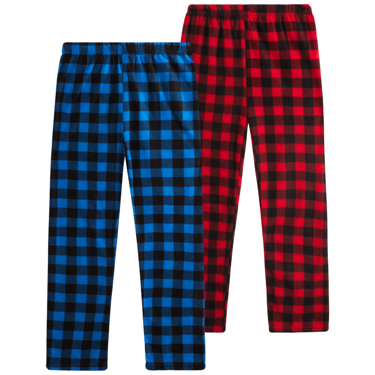 Quad Seven Boys Pajama Pants 2 Pack Fleece Sleep and Lounge Pants Size 8 18 Walmart