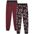 thumbnail image 1 of Quad Seven Boys' Pajama Pants - 2 Pack Fleece Sleep and Lounge Pants (Size: 8-18), 1 of 6