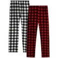 thumbnail image 1 of Quad Seven Boys' Pajama Pants - 2 Pack Fleece Sleep and Lounge Pants (Size: 8-18), 1 of 6