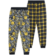 Quad Seven Boys' Pajama Pants - 2 Pack Fleece Sleep and Lounge Pants (Size: 8-18)