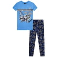 thumbnail image 1 of Quad Seven Boys Pajama Set Cozy Graphic Printed Short Sleeve Sleep Shirt and Pajama Pants 2 Piece, 1 of 7