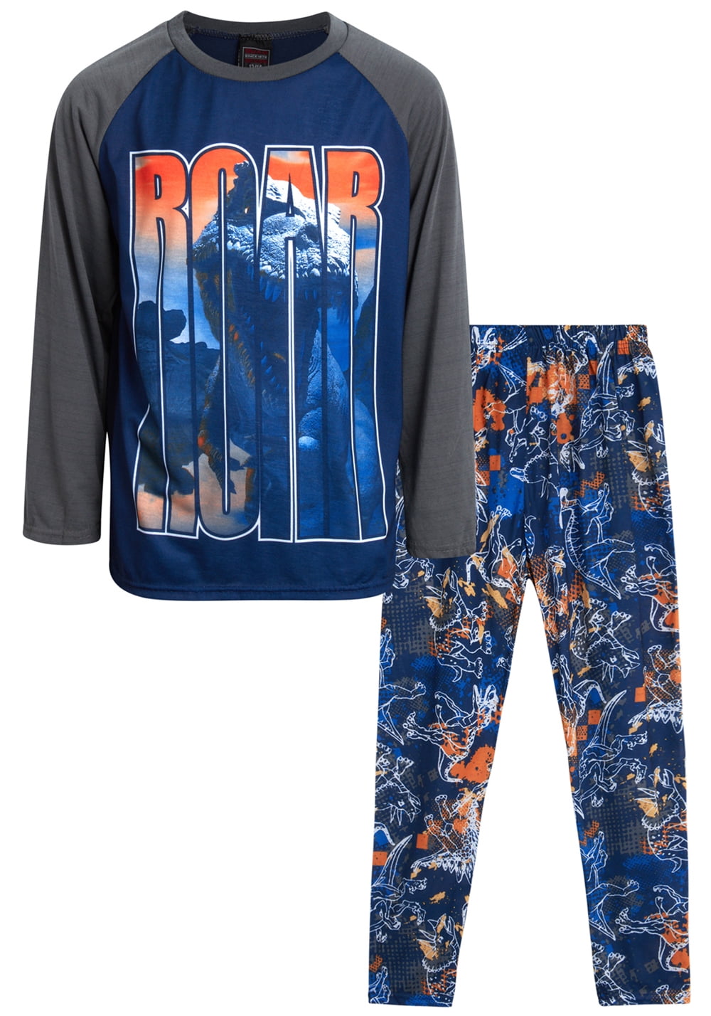 Quad Seven Boys' Pajama Set - 2 Piece Long Sleeve Sublimation Top and ...