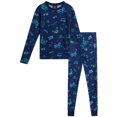 thumbnail image 1 of Quad Seven Boys' Pajama Set - 2 Piece Soft Stretch Hacci Pajama Top and Pants Set for Boys (4-12), 1 of 7