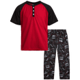 thumbnail image 1 of Quad Seven Boys Pajamas Set - 2 Piece Henley Sleep Shirt PJ Boys Pajama Pants Kids Sleepwear (4-18), 1 of 2