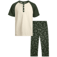 thumbnail image 1 of Quad Seven Boys Pajamas Set - 2 Piece Henley Sleep Shirt PJ Boys Pajama Pants Kids Sleepwear (4-18), 1 of 2