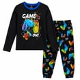 thumbnail image 1 of Quad Seven Boys Pajama Set Cozy Graphic Printed Short Sleeve Sleep Shirt and Pajama Pants 2 Piece, 1 of 7