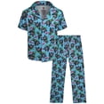 thumbnail image 1 of Quad Seven Boys Pajama Set Classic Button Down Sleep Shirt and Pajama Pants Sleepwear Set 2 Piece, 1 of 7