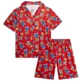 thumbnail image 1 of Quad Seven Boys Pajama Set Breathable Button Down Sleep Shirt and Pajama Shorts Sleepwear Set 2 Piece, 1 of 7