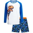 thumbnail image 1 of Quad Seven Boys' Rash Guard Set - 2 Piece Long Sleeve Rash Guard & Swim Shorts for Boys (5-12), 1 of 7