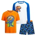 thumbnail image 1 of Quad Seven Boys' Rash Guard Set - 3 Piece Quick Dry Sun Shirts and Swim Trunks for Boys (Sizes: 5-12), 1 of 7