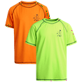 thumbnail image 1 of Quad Seven Boys' Rash Guard Shirt - 2 Pack Short Sleeve Swim Shirt (Size: 2T-18), 1 of 5