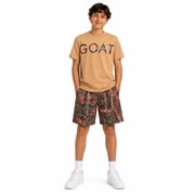 Boys Activewear Set – 2 Piece Athletic Basketball Shirt and Gym Shorts, Lightweight Breathable Sports Outfit for Boys