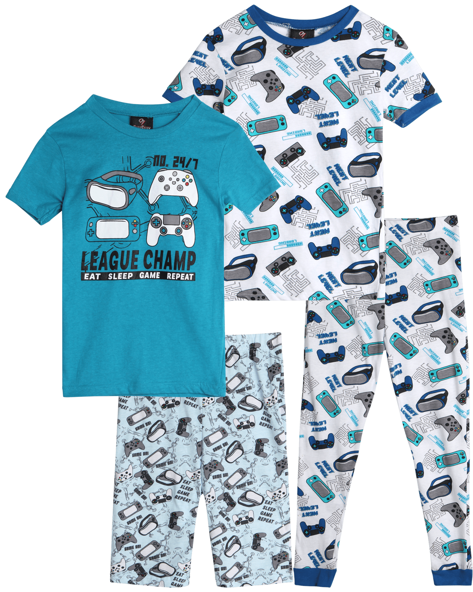 quad-seven-boys-snug-fit-pajama-set-100-cotton-pants-shorts