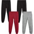 thumbnail image 1 of Quad Seven Boys' Sweatpants - 4 Pack Active Fleece Cargo and Basic Jogger Pants (Size: 4-18), 1 of 7