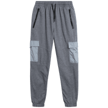 Quad Seven Boys' Sweatpants - Active French Terry Cargo Jogger Pants - Sweatpants with Pockets (8-16)