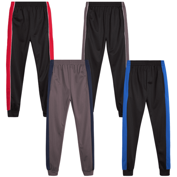 Quad Seven Boys' Sweatpants - Breathable Active Tricot Jogger Track Pants for Boys (Sizes: 4-18)