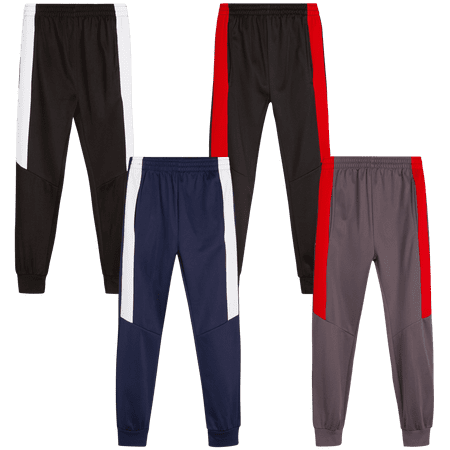 Quad Seven Boys' Sweatpants - Breathable Active Tricot Jogger Track Pants for Boys (Sizes: 4-18)