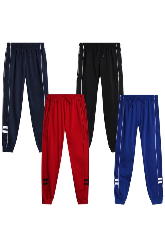 Boys' Sweatpants - Breathable Active Tricot Jogger Track Pants for Boys (Sizes: 4-18)