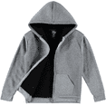 thumbnail image 1 of Quad Seven Boys Sweatshirt – Heavyweight Sherpa Fleece Lined Zip Hoodie Sweatshirt (Size: 8-18), 1 of 7