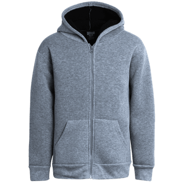Quad Seven Boys Sweatshirt – Heavyweight Sherpa Fleece Lined Zip Hoodie Sweatshirt (Size: 8-18)