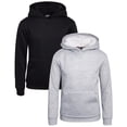 thumbnail image 1 of Quad Seven Boys' Sweatshirts - 2 Pack Basic Fleece Pullover Hoodies for Kids (Sizes: 8-18), 1 of 7