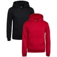 thumbnail image 1 of Quad Seven Boys' Sweatshirts - 2 Pack Basic Fleece Pullover Hoodies for Kids (Sizes: 8-18), 1 of 7