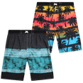 thumbnail image 1 of Quad Seven Boys' Swim Trunks - 2 Pack Quick Dry Board Shorts Bathing Suit (Size: 8-18), 1 of 7