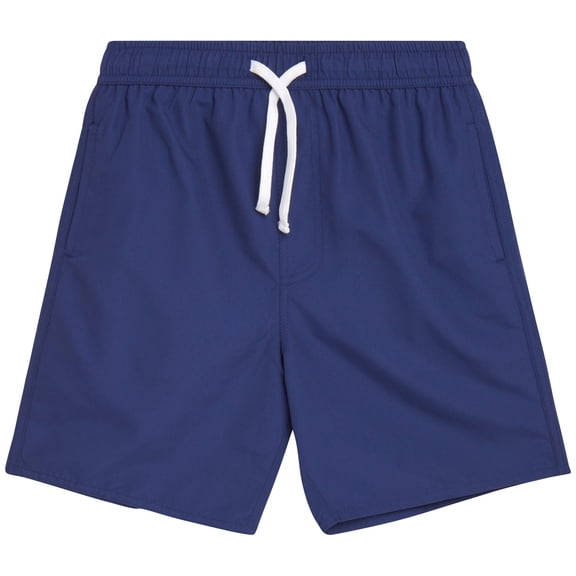 Quad Seven Boys Swim Trunks Basic Solid Quick Dry Board Shorts Bathing Suit with Mesh Lining