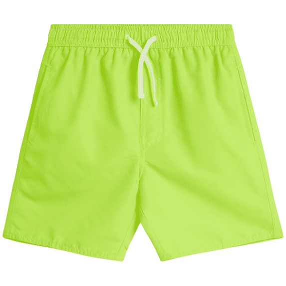 Quad Seven Boys Swim Trunks Basic Solid Quick Dry Board Shorts Bathing Suit with Mesh Lining