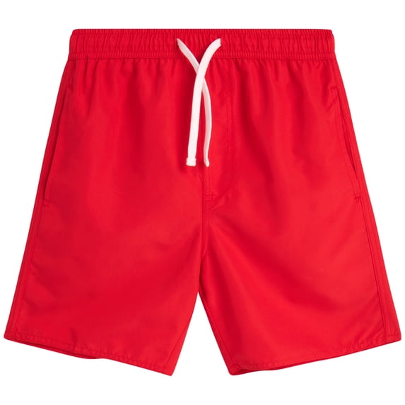 Quad Seven Boys Swim Trunks Basic Solid Quick Dry Board Shorts Bathing Suit with Mesh Lining