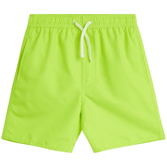 Quad Seven Boys Swim Trunks Basic Solid Quick Dry Board Shorts Bathing Suit with Mesh Lining