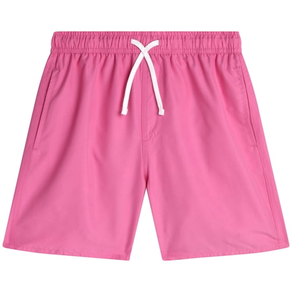 Quad Seven Boys Swim Trunks Basic Solid Quick Dry Board Shorts Bathing Suit with Mesh Lining