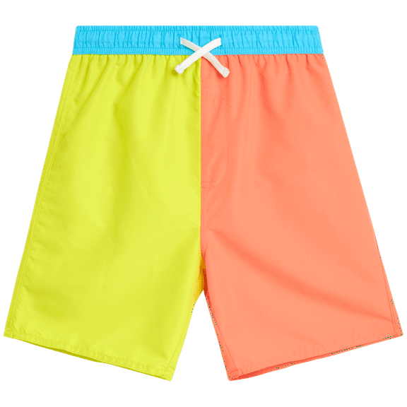 Quad Seven Boys' Swim Trunks - Quick Dry Board Shorts Bathing Suit (Size: 8-18)