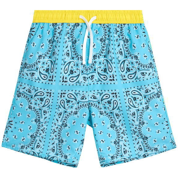 Quad Seven Boys' Swim Trunks - Quick Dry Board Shorts Bathing Suit (Size: 8-18)