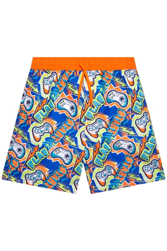 Boys' Swim Trunks - Quick Dry Board Shorts Bathing Suit (Size: 8-18)