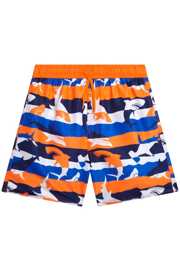 Boys' Swim Trunks - Quick Dry Board Shorts Bathing Suit (Size: 8-18)