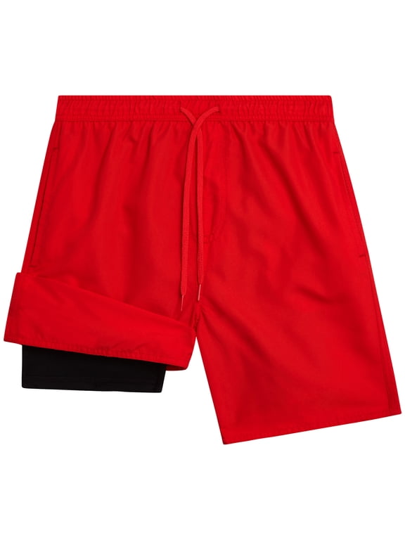 Boys Swim Trunks Quick Dry Swimming Shorts with Compression Liner