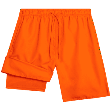 Quad Seven Boys Swim Trunks with Compression Liner - Quick Dry Swimming Trunks for Boys (Sizes: 8-18)