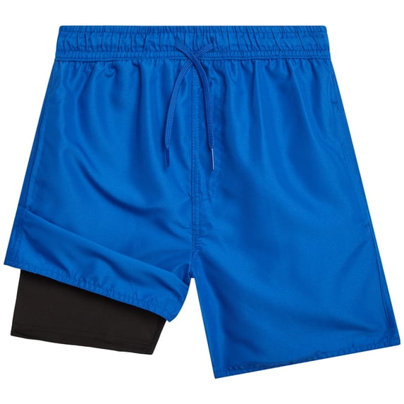 Quad Seven Boys Swim Trunks Quick Dry Swimming Shorts with Compression Liner