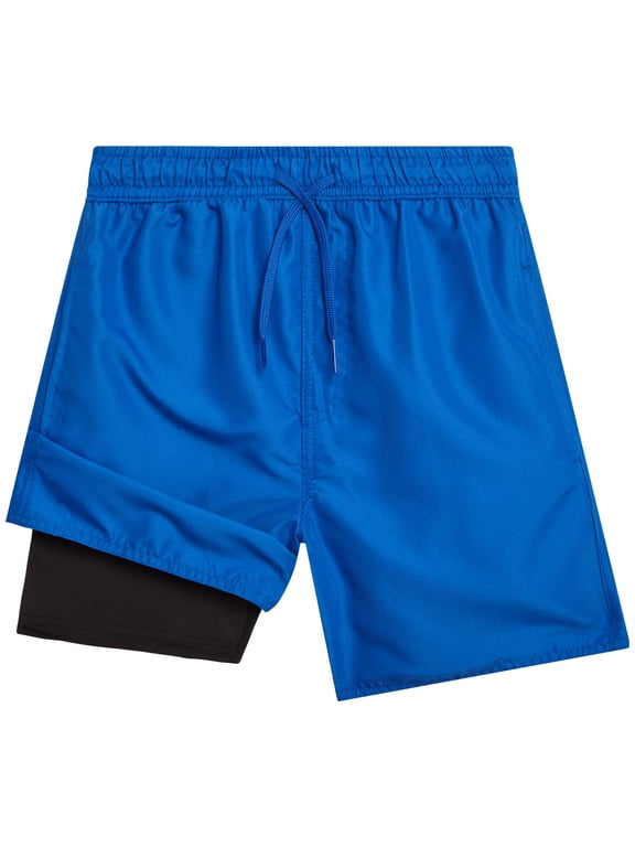 Boys Swim Trunks Quick Dry Swimming Shorts with Compression Liner