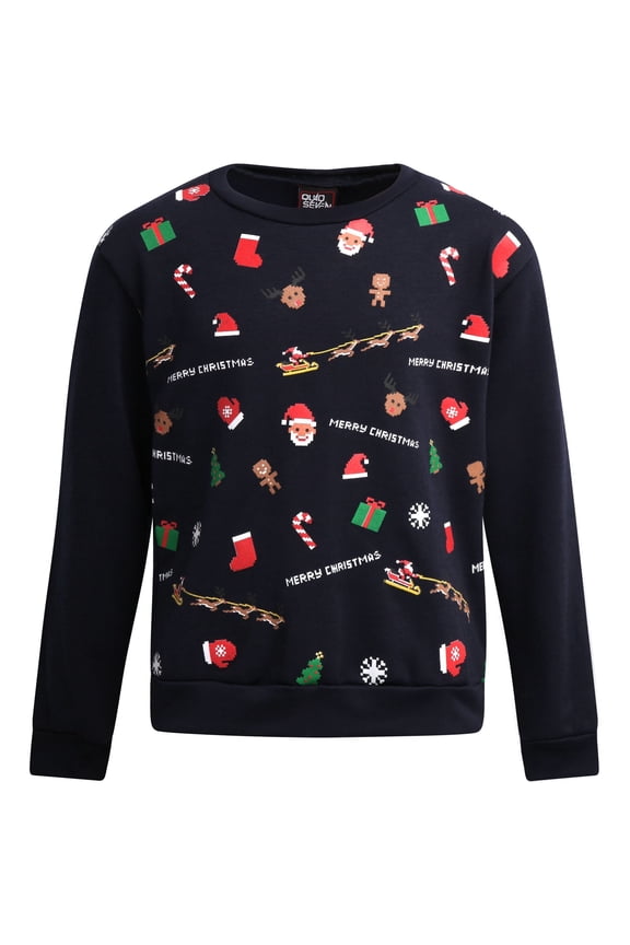 Boys Ugly Christmas Sweater Fleece Novelty Xmas Holiday Party Pullover Sweatshirt