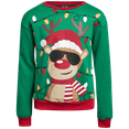 thumbnail image 1 of Quad Seven Boys' Ugly Christmas Sweater - Fleece Novelty Xmas Holiday Party Pullover Sweatshirt (4-18), 1 of 7