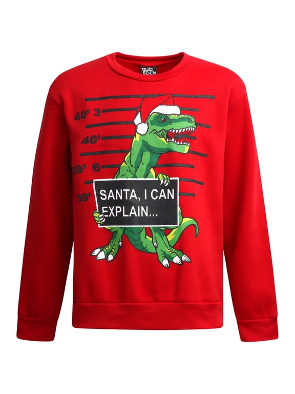 Boys Ugly Christmas Sweater Fleece Novelty Xmas Holiday Party Pullover Sweatshirt
