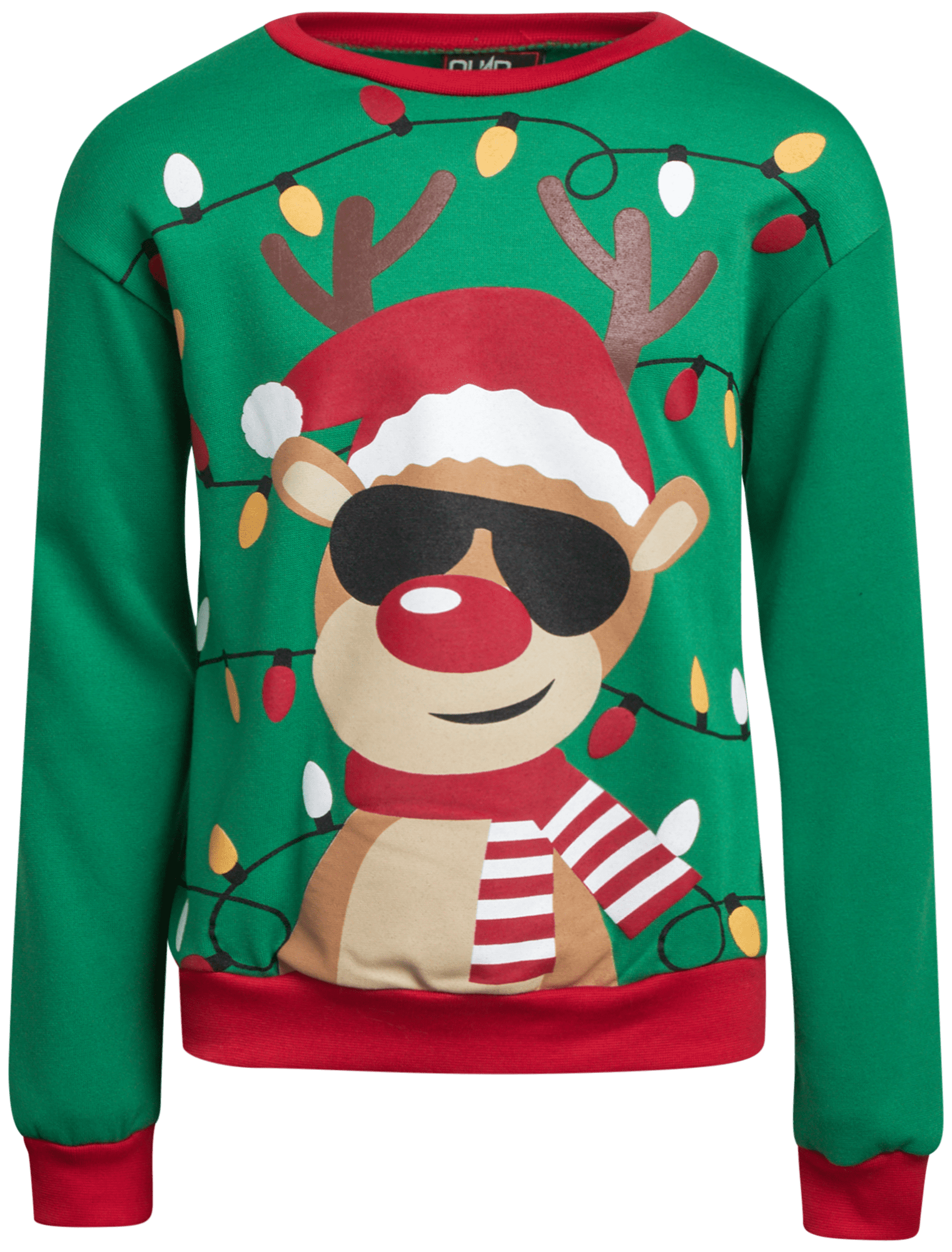 Toddler Girls Christmas Sweatshirts Kids Ugly Xmas Sweater Reindeer Long Sleeve Shirts Snowman Pullover Tops (Red, 1-2 Years