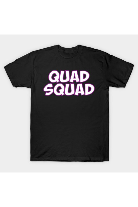 Quad Squad Four Player Cooperative Gaming Session Team Faction Uniform Unisex T-Shirt, up to size 3XL.