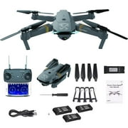 QuadAir Drone Extreme Upgrade with 3 Batteries HD Camera Live Video WiFi FPV Voice Command