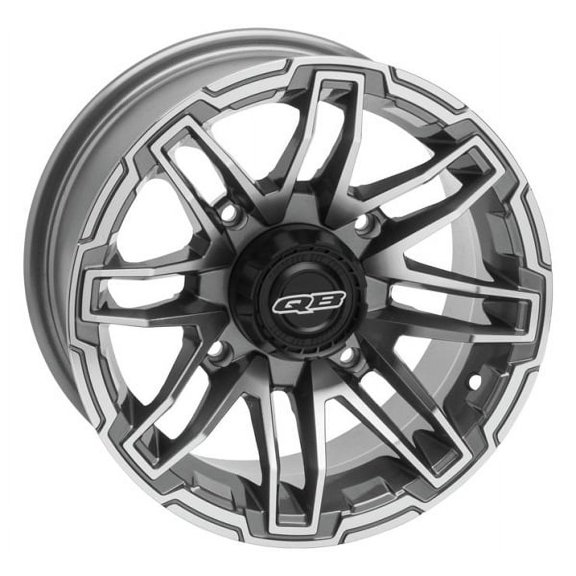 QuadBoss Stryker ATV UTV Black Wheel Rim 14x7 4+3 4/156 608467