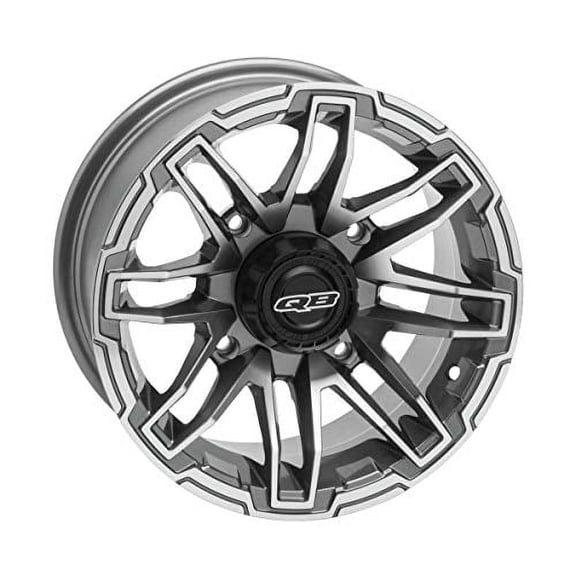 QuadBoss Stryker ATV UTV Black Wheel Rim 14x7 5+2 4/110 608466